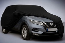 Copertura Stretch Interna Per Auto Ganzgarage Per Nissan Qashqai Nera