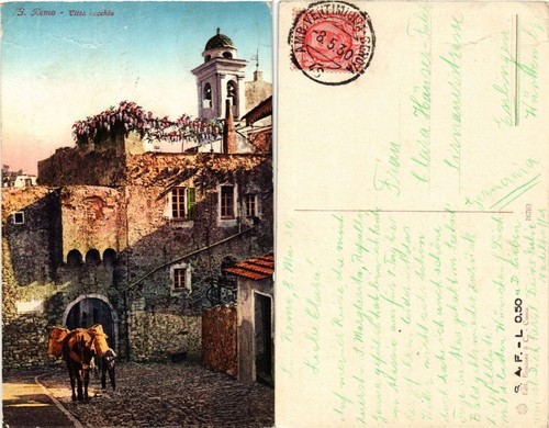 Cpa san remo citta vecchia - cpa,