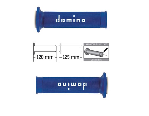 Domino manopole bianche blu - manopole,