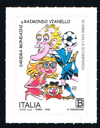 Italia francobollo sandra - italia, 1