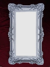 XXL Specchio Muro Argento 96x57 Antico Barocco Squallido Corridoio per Trucco