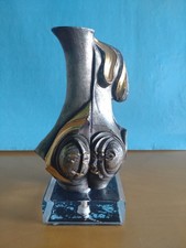 Vaso scultura in alluminio