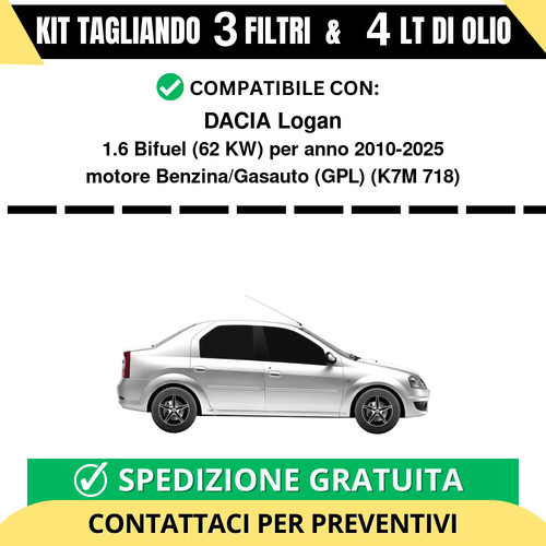 Tagliando per dacia - tagliando, 1.6
