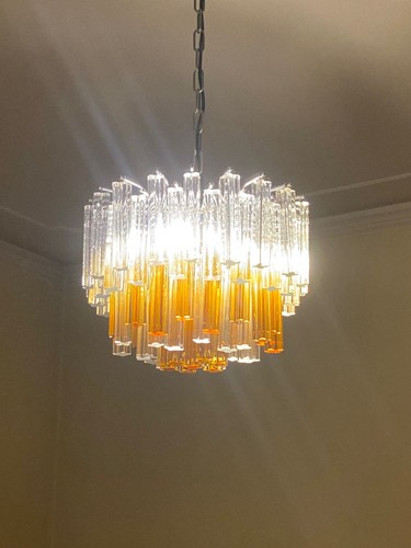 Lampadario vintage vetro - lampadario,
