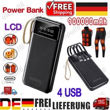 Power Bank 4USB 90000mAh ricarica rapida per gilet riscaldato giacca pacco batteria DHL