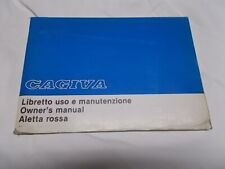 Libretto uso e manutenzione Cagiva 125 Aletta Rossa  usato pari al nuvo
