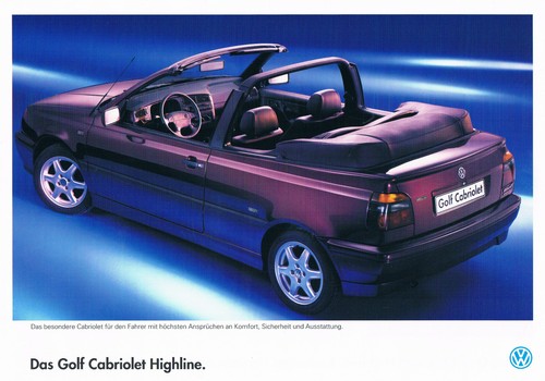Brochure golf cabrio - golf,