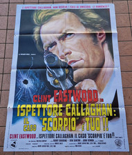DIRTY HARRY CLINT EASTWOOD DON SIEGEL POSTER FILM ITALIANO PRIMA USCITA 1972
