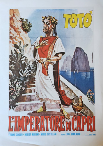 Locandina vintage totò - locandina,