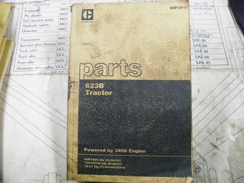 Cat caterpillar 623b manuale - cat,
