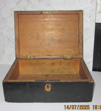 Antique Black Painted Wooden