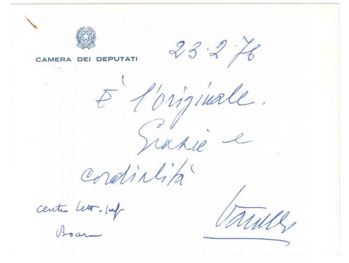 1976 roma biglietto - roma,
