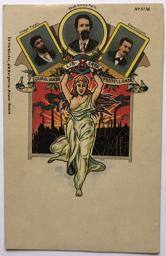 Cartolina libertà fratellanza - libertà,