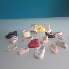 Lotto scarpe spaiate 17 pz. per Bambole vintage, anni 70.