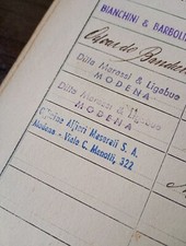 1947 MASERATI MODENA: ORIGINAL MASERATI MODENA 1947s: work book  former employe