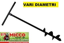 TRIVELLA MANUALE FORA TERRENO ELICOIDALE IN ACCIAIO PIANTAPALI PERFORATRICE 