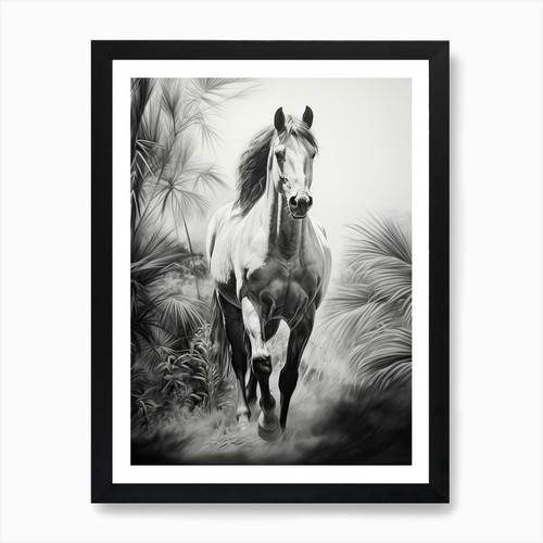 Horse oil painting - horse, anse