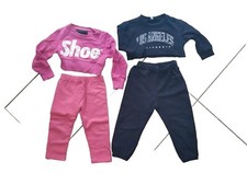 Set Completo Coordinato Bambina Shein 2  Pantaloni Tuta  Top corto 2/3 Anni 