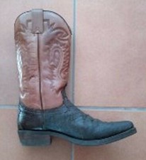 Stivali uomo “Sendra”, pelle effetto squame di serpente, marrone/nero n° 43
