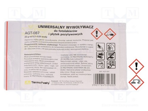 Sacchetto sviluppatore pcb 22g - sviluppatore,
