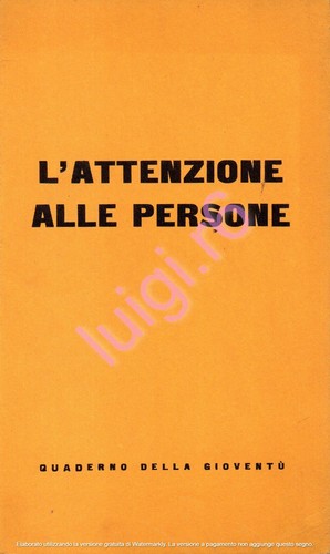 Attenzione alle persone - alle,