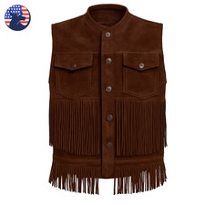 Gilet uomo vintage marrone