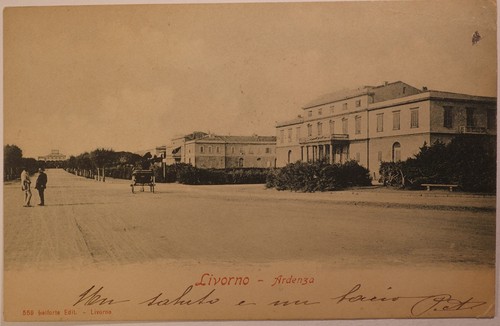 Cartolina livorno ardenza - livorno,