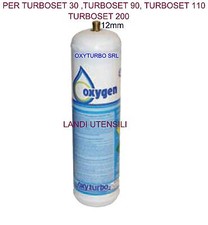 BOMBOLA  OSSIGENO PER TURBO SET 90 OXYTURBO 1 LIT 1,3KG  ATTACCO M12