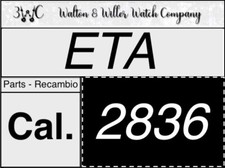 1 Pc ETA 2836 Original parts GENUINE recambio New NOS 2836 vintage 3WC