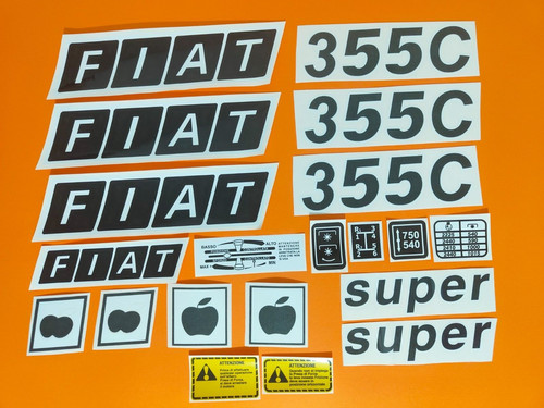 Adesivi decalcomanie fiat 355 - fiat,