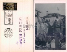 PROPAGANDA WW2-HITLER MUSSOLINI FUHRER DUCE-FIRENZE 1938-D16-32