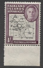 FALKLAND DEPS. 1946 MAPPA 1/-