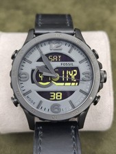 Orologio uomo analogico/digitale Fossil JR1520. Tono nero. + batteria nuova