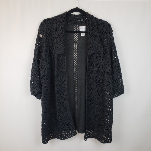 Chicos cardigan nero - cardigan, [l]