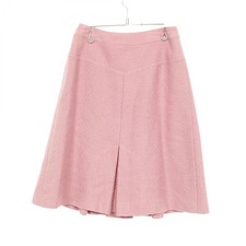 Gonna CHANEL COCO Mark tweed P18107V10311 lana nylon rosa #36 usata donna