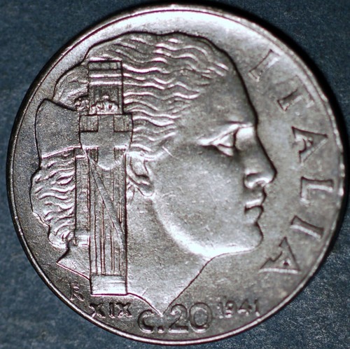 Italy centesimi 1941 - 20,