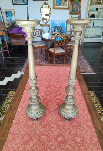 Coppia candelieri altare - candelieri,