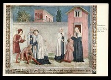 cartolina RELIGIOSA-VITA S.FRANCESCA ROMANA guarigione di una ferita alla testa