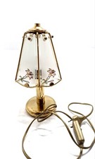 Lampada liberty ottone Vetro