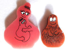 ❤️ VINTAGE 1980 ERASER Gomme gommine cartoni barbapapà barbapapa collezione ?