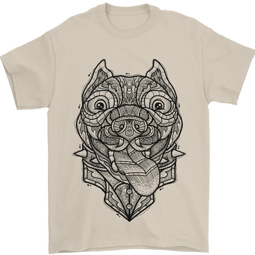 Pitbull mandala arte - pitbull,