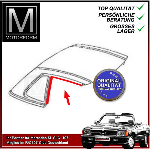 Guarnizione hardtop destra