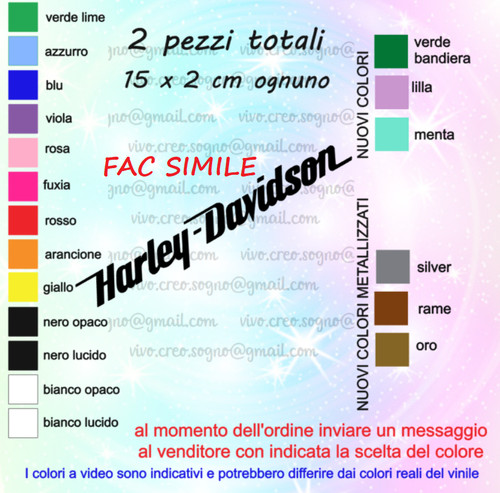 Coppia adesivi harley davidson - adesivi,
