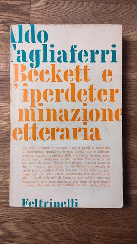 Aldo tagliaferri beckett e - beckett,