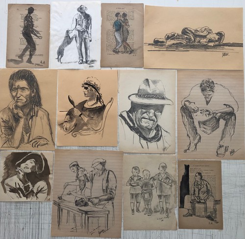 Vecchi disegni su - ,