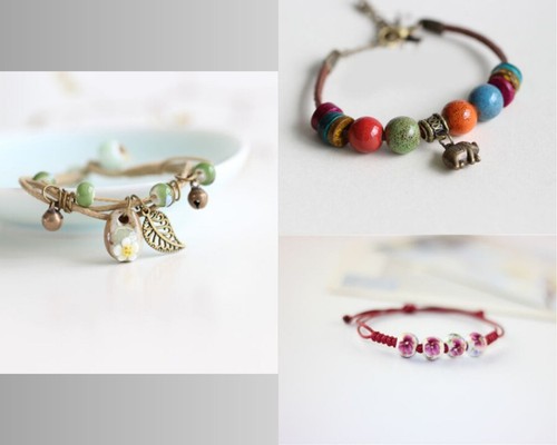 Bracciale perline colorate - bracciale,