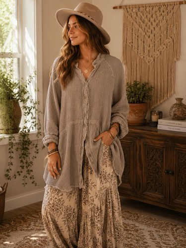 Top tunica free people - people, we