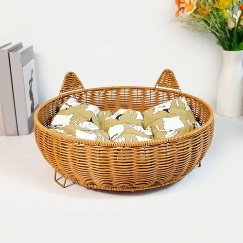 Letto gatto intrecciato - gatto,