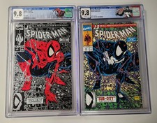 Spider-Man #1 e Spider-Man #13 - Etichette Personalizzate CGC 9.8 - Nuove Lastre - McFarlane