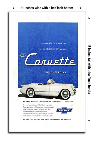 Chevy corvette 1954 previsione - chevy,